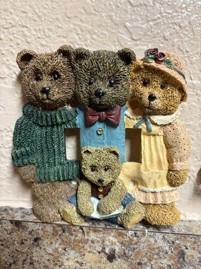 Bear Family Light Switch Cover